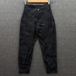 Lululemon Pants Womens 4 Deep Coal Camo Align Jogger Crop 21.5" W6CSWS